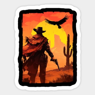 wild west Sticker